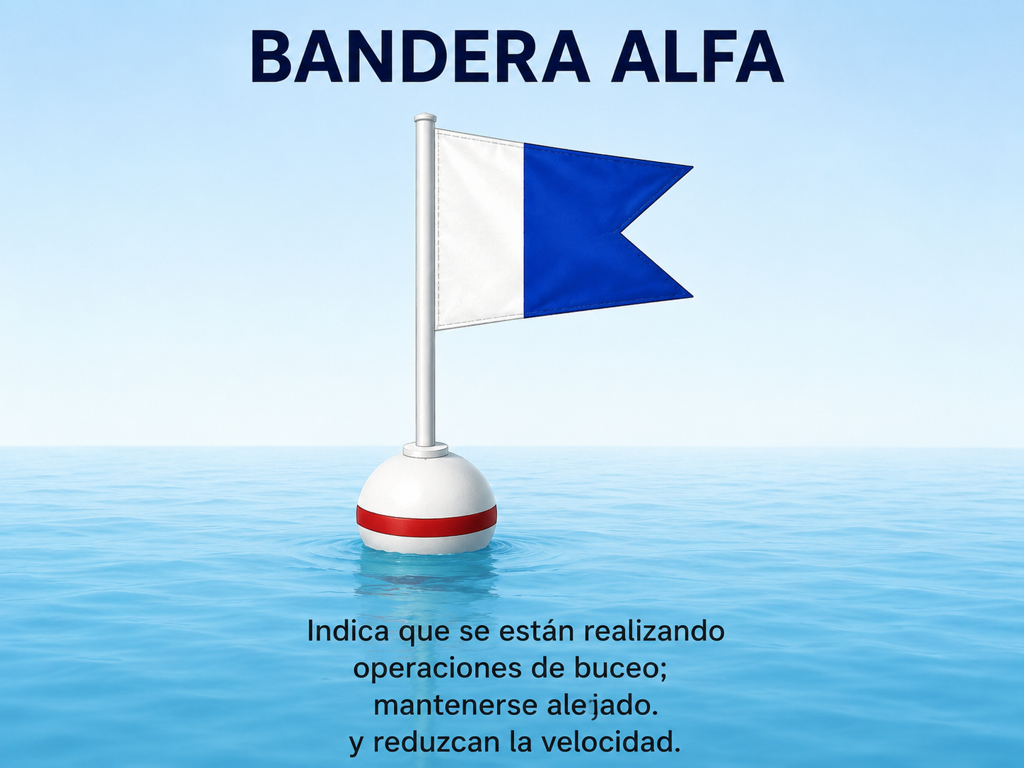 Cuando la posición esté localizada por una boya que porte la bandera del Código de Señales "Alfa", el resguardo mínim…